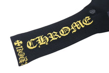 Load image into Gallery viewer, 新品未使用 CHROME HEARTS クロムハーツ CH Hairy Dagger ダガー ソックス 靴下 コットン ブラック イエロー サイズM 中古 4b000811