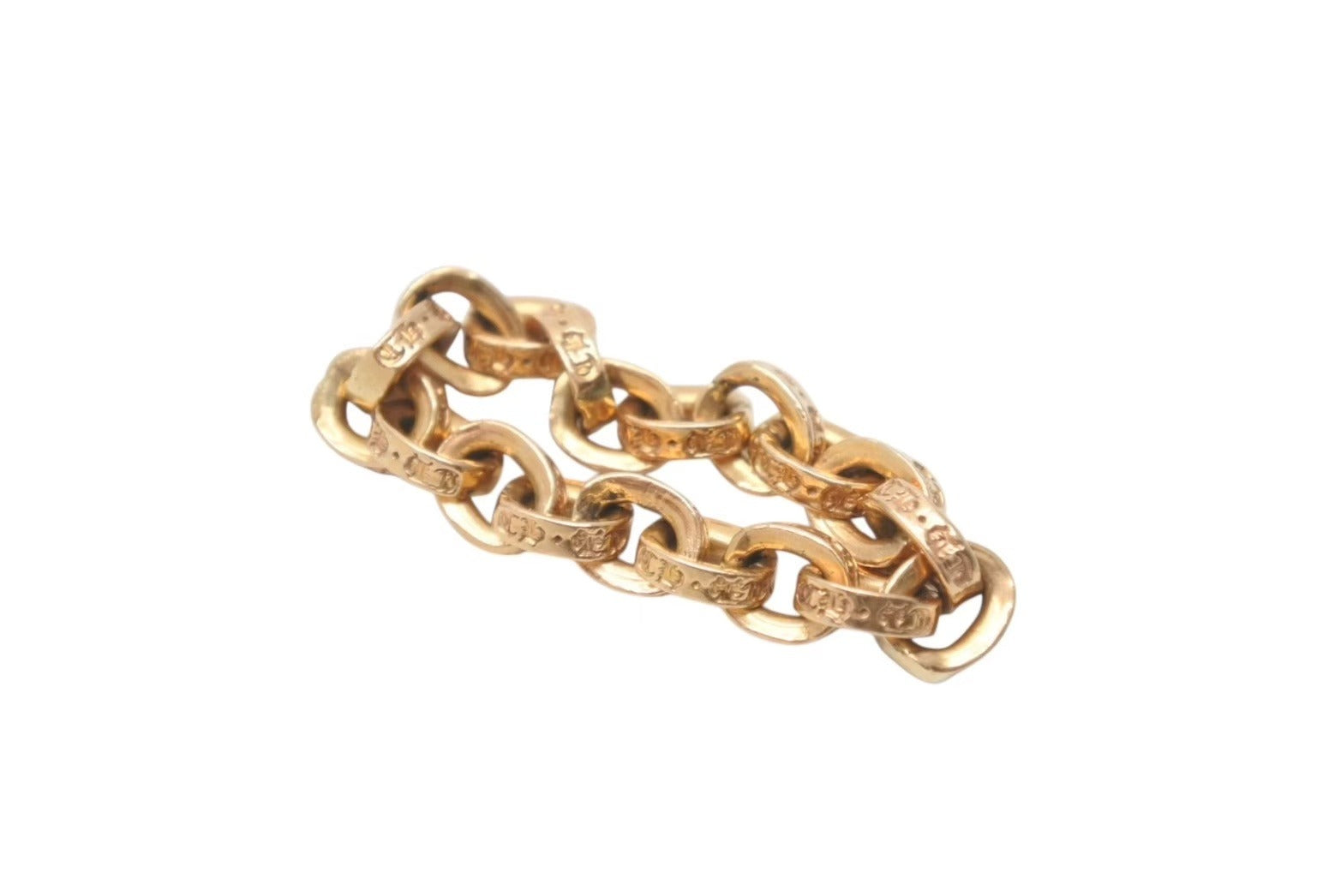 極美品 CHROME HEARTS クロムハーツ 22K ペーパーチェーンリング 極美品 CHROME HEARTS クロムハーツ 22K ペーパーチェーンリング