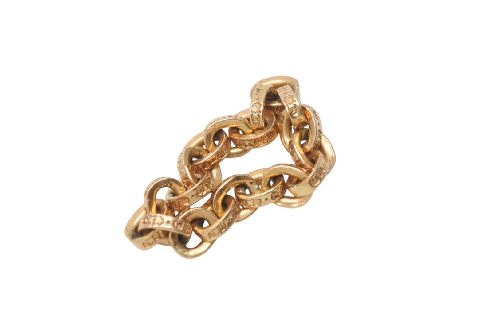 CHROME HEARTS クロムハーツ PAPER CHAIN RING 22K ペーパー
