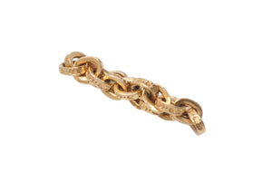 極美品 CHROME HEARTS クロムハーツ 22K ペーパーチェーンリング 指輪 重量約8.6g サイズ15号 ゴールド 中古 4b000813 