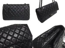 Load image into Gallery viewer, 極美品 CHANEL シャネル マトラッセ25 Wフラップ Wチェーンショルダーバッグ 12番台 ラムスキン ココマーク マットシルバー金具 中古 4b000823