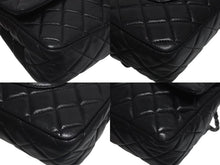 Load image into Gallery viewer, 極美品 CHANEL シャネル マトラッセ25 Wフラップ Wチェーンショルダーバッグ 12番台 ラムスキン ココマーク マットシルバー金具 中古 4b000823