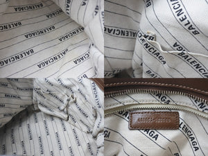 極美品 BALENCIAGA × GUCCI バレンシアガ × グッチ Neo Classic City bag シティ ハンドバッグ ショルダーバッグ 2WAY WS13181 レザー 中古 4b000836