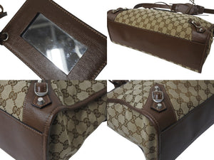 極美品 BALENCIAGA × GUCCI バレンシアガ × グッチ Neo Classic City bag シティ ハンドバッグ ショルダーバッグ 2WAY WS13181 レザー 中古 4b000836