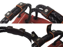 Load image into Gallery viewer, LOEWE ロエベ ハンドバッグ 290503 アナグラム柄 キャンバス レザー レッド ブラウン シルバー金具 美品 中古 4b000840