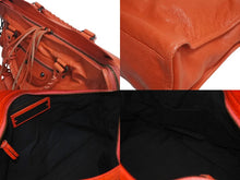 Load image into Gallery viewer, BALENCIAGA バレンシアガ ザ・シティ 2WAYバッグ ハンドバッグ オレンジ系 レザー 115748 良品 中古 4b000844