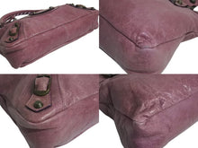 Load image into Gallery viewer, BALENCIAGA バレンシアガ ザ ファースト ハンドバッグ 2WAY ショルダーバッグ ワンショルダー パープル レザー 美品 中古 4b000845