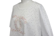 Load image into Gallery viewer, 新品未使用 CHANEL シャネル 半袖Ｔシャツ ラージココマーク 花柄 P70446K10042 ホワイト コットン サイズ50 中古 4b000856