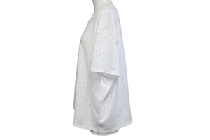 新品未使用 CHANEL シャネル 半袖Ｔシャツ ラージココマーク 花柄 P70446K10042 ホワイト コットン サイズ50 中古 4b000856
