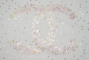 新品未使用 CHANEL シャネル 半袖Ｔシャツ ラージココマーク 花柄 P70446K10042 ホワイト コットン サイズ50 中古 4b000856
