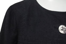 Load image into Gallery viewer, CHANEL シャネル ジャケット ココマーク ロゴ ボタン 06P P28166V18378 ブラック シルク サイズ38 美品 中古 4b000858