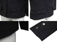 Load image into Gallery viewer, CHANEL シャネル ジャケット ココマーク ロゴ ボタン 06P P28166V18378 ブラック シルク サイズ38 美品 中古 4b000858