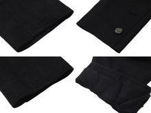 Load image into Gallery viewer, CHANEL シャネル ジャケット ココマーク ロゴ ボタン 06P P28166V18378 ブラック シルク サイズ38 美品 中古 4b000858