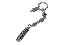 画像をギャラリービューアに読み込む, CHROME HEARTS クロムハーツ ダガー ケルティックローラー キーリング キーホルダー 重量約63.5g シルバー925 美品 中古 4b000861 