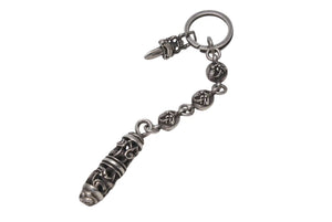 CHROME HEARTS クロムハーツ ダガー ケルティックローラー キーリング キーホルダー 重量約63.5g シルバー925 美品 中古 4b000861 
