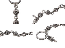 画像をギャラリービューアに読み込む, CHROME HEARTS クロムハーツ ダガー ケルティックローラー キーリング キーホルダー 重量約63.5g シルバー925 美品 中古 4b000861 