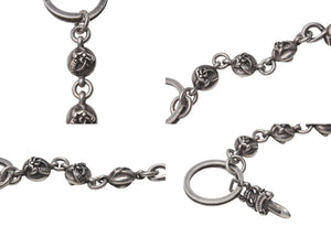 CHROME HEARTS クロムハーツ ダガー ケルティックローラー キーリング キーホルダー 重量約63.5g シルバー925 美品 中古 4b000861 