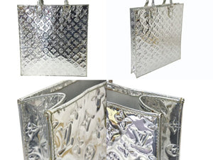 LOUIS VUITTON ルイヴィトン サックプラ ハンドバッグ M40269 モノグラム ミロワール レザー シルバー金具 美品 中古 4b000865