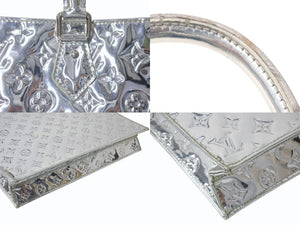 LOUIS VUITTON ルイヴィトン サックプラ ハンドバッグ M40269 モノグラム ミロワール レザー シルバー金具 美品 中古 4b000865