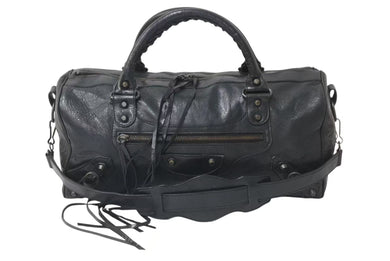 BALENCIAGA バレンシアガ ザ シティ ミディアム 2WAY ショルダーバッグ 128523 レザー ブラック 良品 中古 4b000870