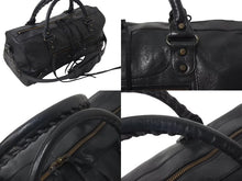 Load image into Gallery viewer, BALENCIAGA バレンシアガ ザ シティ ミディアム 2WAY ショルダーバッグ 128523 レザー ブラック 良品 中古 4b000870