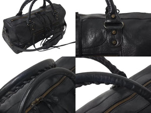 BALENCIAGA バレンシアガ ザ シティ ミディアム 2WAY ショルダーバッグ 128523 レザー ブラック 良品 中古 4b000870