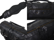 Load image into Gallery viewer, BALENCIAGA バレンシアガ ザ シティ ミディアム 2WAY ショルダーバッグ 128523 レザー ブラック 良品 中古 4b000870
