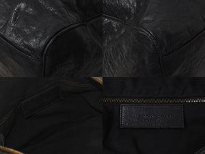 BALENCIAGA バレンシアガ ザ シティ ミディアム 2WAY ショルダーバッグ 128523 レザー ブラック 良品 中古 4b000870