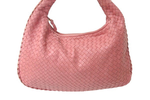 BOTTEGA VENETA ボッテガヴェネタ イントレチャート ホーボー ワンショルダーバッグ 115653 レザー ピンク 良品 中古 4b000873
