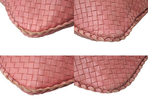 BOTTEGA VENETA ボッテガヴェネタ イントレチャート ホーボー ワンショルダーバッグ 115653 レザー ピンク 良品 中古 4b000873