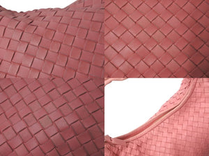 BOTTEGA VENETA ボッテガヴェネタ イントレチャート ホーボー ワンショルダーバッグ 115653 レザー ピンク 良品 中古 4b000873
