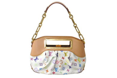 新品未使用 LOUIS VUITTON ルイヴィトン モノグラムマルチカラー ジュディPM 村上隆 ハンドバッグ M40257 ホワイト 中古 4b000875