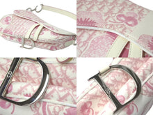 Load image into Gallery viewer, Christian Dior クリスチャンディオール サドルバッグ ワンショルダーバッグ 07RU1014 ピンク エナメル キャンバス 美品 中古 4b000878