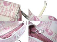 Load image into Gallery viewer, Christian Dior クリスチャンディオール サドルバッグ ワンショルダーバッグ 07RU1014 ピンク エナメル キャンバス 美品 中古 4b000878