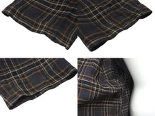 Load image into Gallery viewer, CHROME HEARTS クロムハーツ 長袖ジップアップシャツ サイズL ダガージップ チェック柄 ブラック シルバー925 美品 中古 4b000881