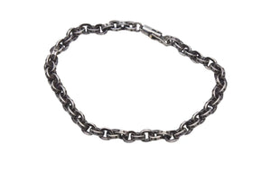 極美品 CHROME HEARTS クロムハーツ ペーパーチェーンブレスレット 8インチ 重量15.7g 全長約21cm 1999/.925刻印 シルバー925 中古 4b000884 