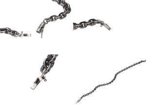 極美品 CHROME HEARTS クロムハーツ ペーパーチェーンブレスレット 8インチ 重量15.7g 全長約21cm 1999/.925刻印 シルバー925 中古 4b000884 