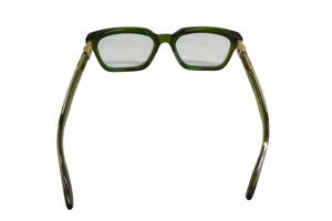 CHROME HEARTS クロムハーツ DAFFADLDO メガネ 眼鏡 サイズ53◻︎20-150 度無し クリアグリーン ゴールド 良品 中古 4b000886