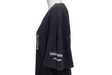 Load image into Gallery viewer, CHROME HEARTS クロムハーツ オールドクロムハーツ リブT 半袖Ｔシャツ コットン ネイビー ホワイト サイズL 良品 中古 4b000887