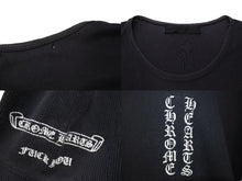 Load image into Gallery viewer, CHROME HEARTS クロムハーツ オールドクロムハーツ リブT 半袖Ｔシャツ コットン ネイビー ホワイト サイズL 良品 中古 4b000887