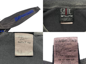 SAINT MICHAEL セント マイケル × Kosuke Kawamura 24AW Nothing Important ロンT ブラック サイズXL 美品 中古 4b000888