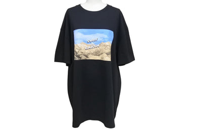 新品未使用 STAMPD スタンプド Surf The Earth 半袖Ｔシャツ ブラック サーフ ザ アース コットン プリント サイズL 中古 4b000899