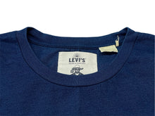 Load image into Gallery viewer, 新品同様 Levi&#39;s MADE&amp;CRAFTED × Poggy リーバイス ポギー コラボ プリント 半袖Ｔシャツ ネイビー ゴールド コットン サイズL 中古 4b000900