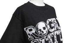 Load image into Gallery viewer, 新品未使用 ROGUE STATUS ローグステータス 半袖Tシャツ サイズS ロゴプリント スカル ブラック ホワイト 中古 4b000901