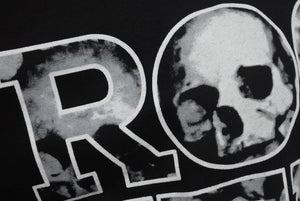 新品未使用 ROGUE STATUS ローグステータス 半袖Tシャツ サイズS ロゴプリント スカル ブラック ホワイト 中古 4b000901