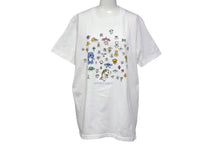 Load image into Gallery viewer, 新品未使用 めめめのくらげ 半袖Tシャツ サイズL 村上隆 映画 カイカイキキ ホワイト マルチカラー Jellyfish Eyes 中古 4b000904