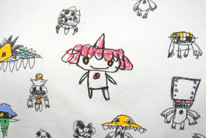 新品未使用 めめめのくらげ 半袖Tシャツ サイズL 村上隆 映画 カイカイキキ ホワイト マルチカラー Jellyfish Eyes 中古 4b000904