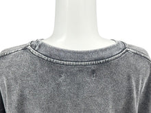 画像をギャラリービューアに読み込む, 未使用 SALUTE サルーテ WASHED FLOWER VINTAGE T-SHIRT ヴィンテージ加工 フラワープリント クルーネックT ブラックシャツ サイズM 中古 4b000905 
