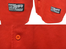 Load image into Gallery viewer, FUBU フブ ベースボールシャツ ゲームシャツ サイズXL 05 ナンバリング レッド ネイビー ホワイト 美品 中古 4b000908