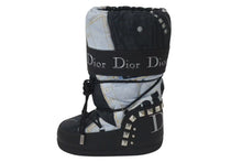 画像をギャラリービューアに読み込む, 極美品 Christian Dior クリスチャンディオール スノーブーツ ガリアーノ期 トロンプルイユ デニム 00FW サイズ35-37 アーカイブ 中古 4b000921